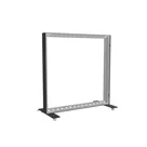 100x100cm - stojąca rama S100T, podświetlenie krawędziowe LED, stopy na kółkach, profil czarny