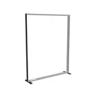 200x250cm - stojąca rama S100T, podświetlenie krawędziowe LED, stopy na kółkach, profil czarny