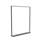 200x250cm - stojąca rama S100T, podświetlenie krawędziowe LED, stopa Mono HPL, profil srebrny