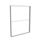 200x250cm - stojąca rama S150D, profil srebrny