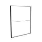 200x250cm - stojąca rama S150D, profil czarny