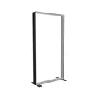 100x200cm - stojąca rama S150D, stopy standard, profil czarny