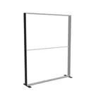 200x250cm - stojąca rama S150D, stopy standard, profil czarny
