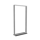 100x200cm - stojąca rama S150D, stopa Mono HPL, profil srebrny
