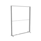 200x250cm - stojąca rama S150D, podświetlenie krawędziowe LED, stopy na kółkach, profil srebrny
