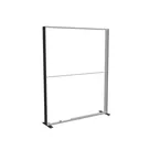 200x250cm - stojąca rama S150D, podświetlenie krawędziowe LED, stopy na kółkach, profil czarny