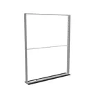 200x250cm - stojąca rama S150D, podświetlenie krawędziowe LED, stopa Mono HPL, profil srebrny