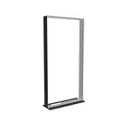 100x200cm - stojąca rama S150D, podświetlenie krawędziowe LED, stopa Mono HPL, profil czarny
