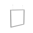100x100cm - podwieszana rama S50D, profil srebrny, linki z mocowaniem