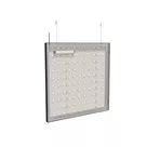 100x100cm - podwieszana rama S50T podświetlenie tylne LED, profil czarny, linki z mocowaniem