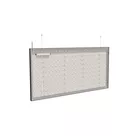 200x100cm - podwieszana rama S50T podświetlenie tylne LED, profil czarny, linki z mocowaniem