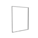 200x250cm - rama Outdoor S100T podświetlenie krawędziowe LED, profil srebrny, blokada tkaniny