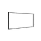 200x100cm - rama Outdoor S100T podświetlenie krawędziowe LED, profil czarny, blokada tkaniny