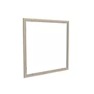 100x100cm - rama DECO S18, profil srebrny, dekor dąb 30x18mm