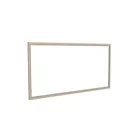 200x100cm - rama DECO S18, profil srebrny, dekor dąb 30x18mm