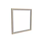 100x100cm - rama DECO S25, profil srebrny, dekor dąb 30x40mm