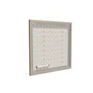 100x100cm - rama DECO S50T podświetlenie tylne LED, dekor dąb 30x40mm, profil srebrny