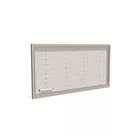 200x100cm - rama DECO S50T podświetlenie tylne LED, dekor dąb 30x40mm, profil srebrny