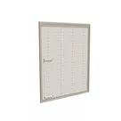 200x250cm - rama DECO S50T podświetlenie tylne LED, dekor dąb 30x40mm, profil srebrny