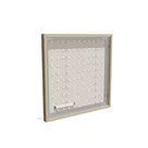100x100cm - rama DECO S50T podświetlenie tylne LED, dekor dąb 30x70mm, profil srebrny