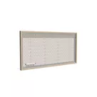 200x100cm - rama DECO S50T podświetlenie tylne LED, dekor dąb 30x70mm, profil srebrny