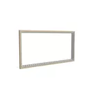 200x100cm - rama DECO S100T podświetlenie krawędziowe LED, dekor dąb 30x40mm, profil srebrny