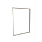 200x250cm - rama DECO S100T podświetlenie krawędziowe LED, dekor dąb 30x40mm, profil srebrny
