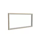 200x100cm - rama DECO S100T podświetlenie krawędziowe LED, dekor dąb 30x70mm, profil srebrny