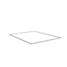 200x250cm - sufitowa rama S25, profil srebrny