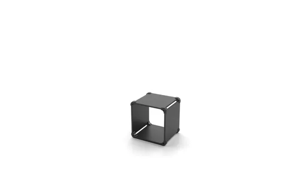Modular Form bookcase shape K1 - 47x47x40cm - black