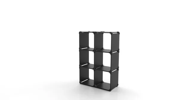 Modular Form bookcase shape K33 - 90x134x40cm - black