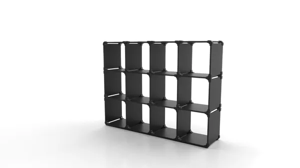 Modular Form bookcase shape K3333 - 177x134x40cm - black