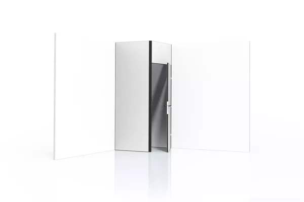 Modularico M50 Türmodul - 100x300 cm - Tür, Rahmen mit Pfosten, Erweiterung + Ein -zu -Grafik für Polyester 210
                                                                