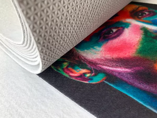 Catwalk carpet - sublimation printing, cutting into the format