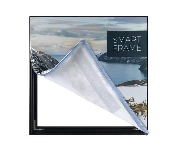 Smart Frame S18 - 100x100cm, argent, graphiques textiles
