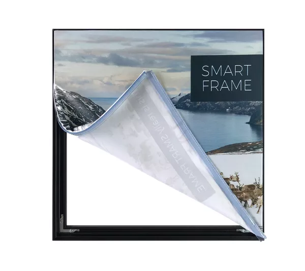 Smart Frame S18 frame - 100x100cm, silver, textile graphics