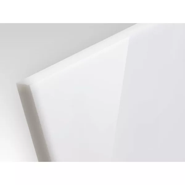 Płyta plexa transparent EX 3mm - druk UV 1 kolor biały, docięcie do formatu - sprzedaż całej płyty