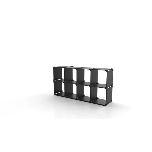 Modular Form bookcase shape K2222 - 177x90x40cm - black