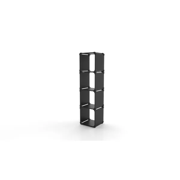 Modular Form bookcase shape K4 - 47x177x40cm - black