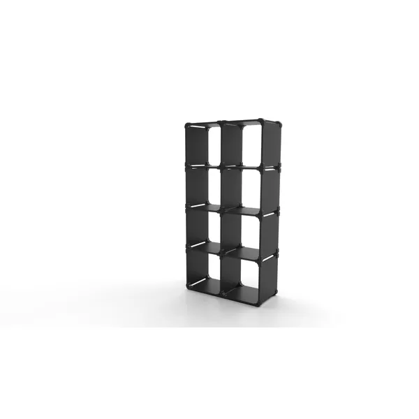 Forme de bibliothèque modulaire K44 - 90x177x40cm - noir