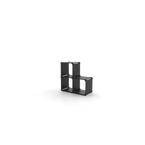 Forme de bibliothèque modulaire L21 - 90x90x40cm - noir