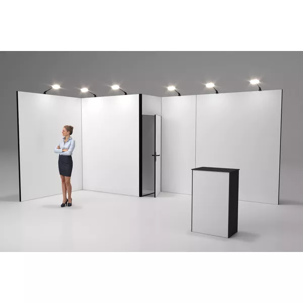 Modularico M50 door module - 100x250cm - door, frame with posts, extension + one -sided graphics for blockout nero
                                                                