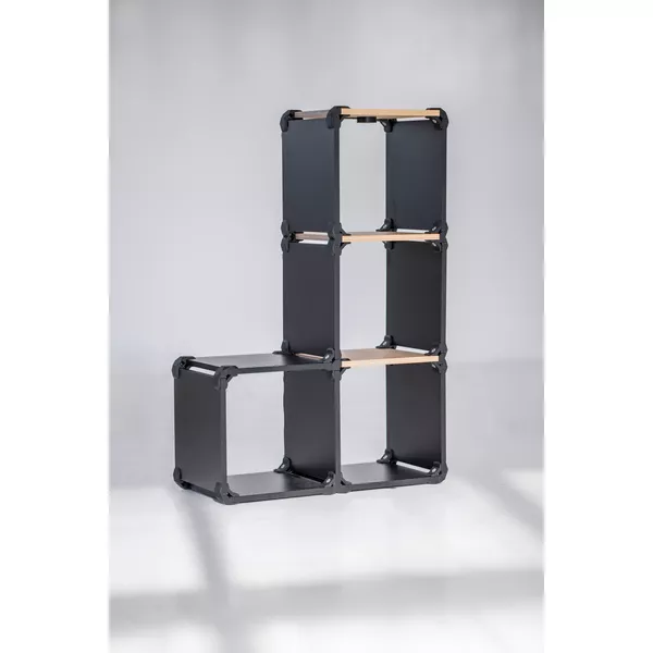 Modular Form bookcase shape K1 - 47x47x40cm - black