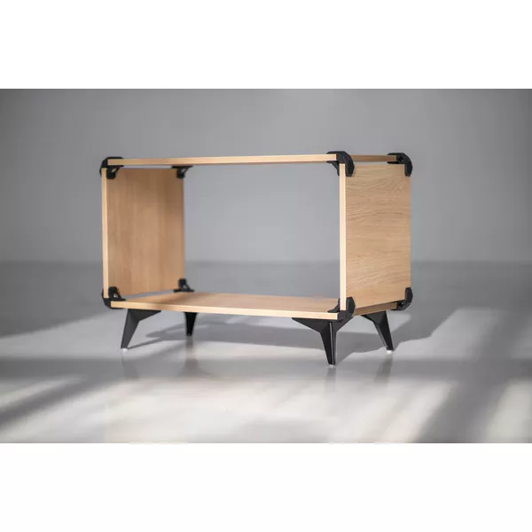Modular Form bookcase shape K444 - 134x177x40cm - black