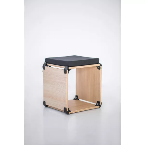 Modular Form bookcase shape K222 - 134x90x40cm - black