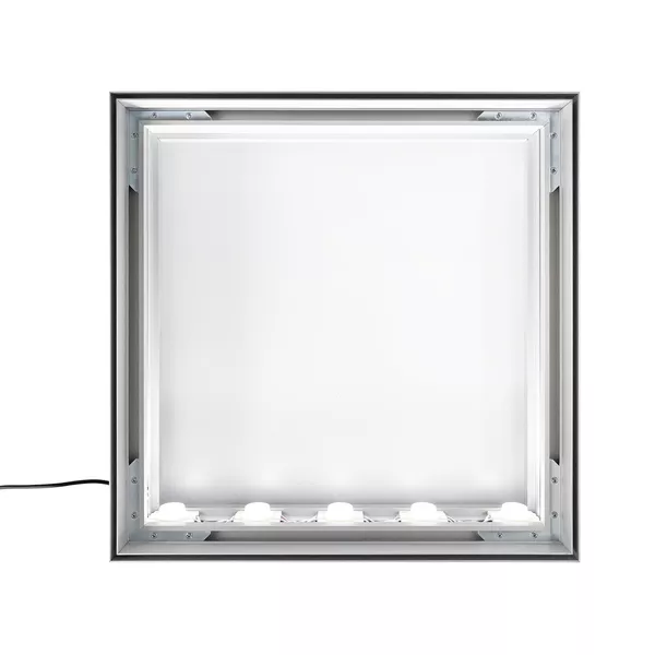 Smart Frame S100 LED frame - 100x150cm, silver, edge LED, textile graphics on both sides