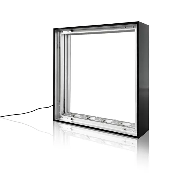 Frame Smart S100 LED Cadre - 300x200cm, argent, LED de bord, graphiques textiles des deux côtés