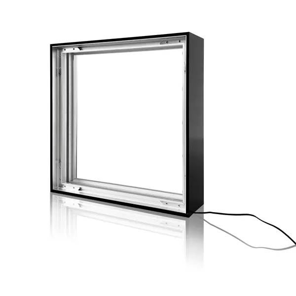 Rama Smart Frame S100 LED - 70x100cm, srebrna, LED krawędziowy, grafika tekstylna z obu stron