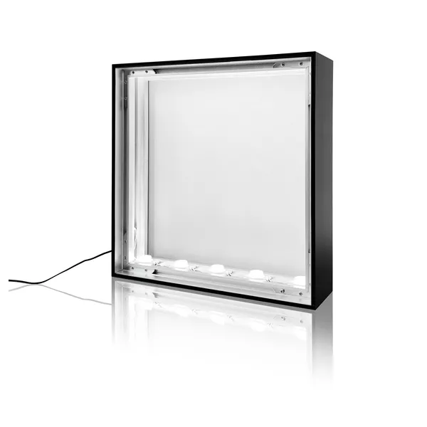 Smart Frame S100 LED-Rahmen - 70x100cm, Silbern, Edge-LED, Textilgrafik auf beiden Seiten