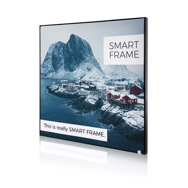 Smart Frame S18 - 100x100cm, argent, graphiques textiles